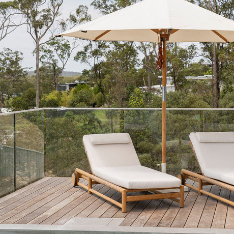 Elara Teak Sunlounger