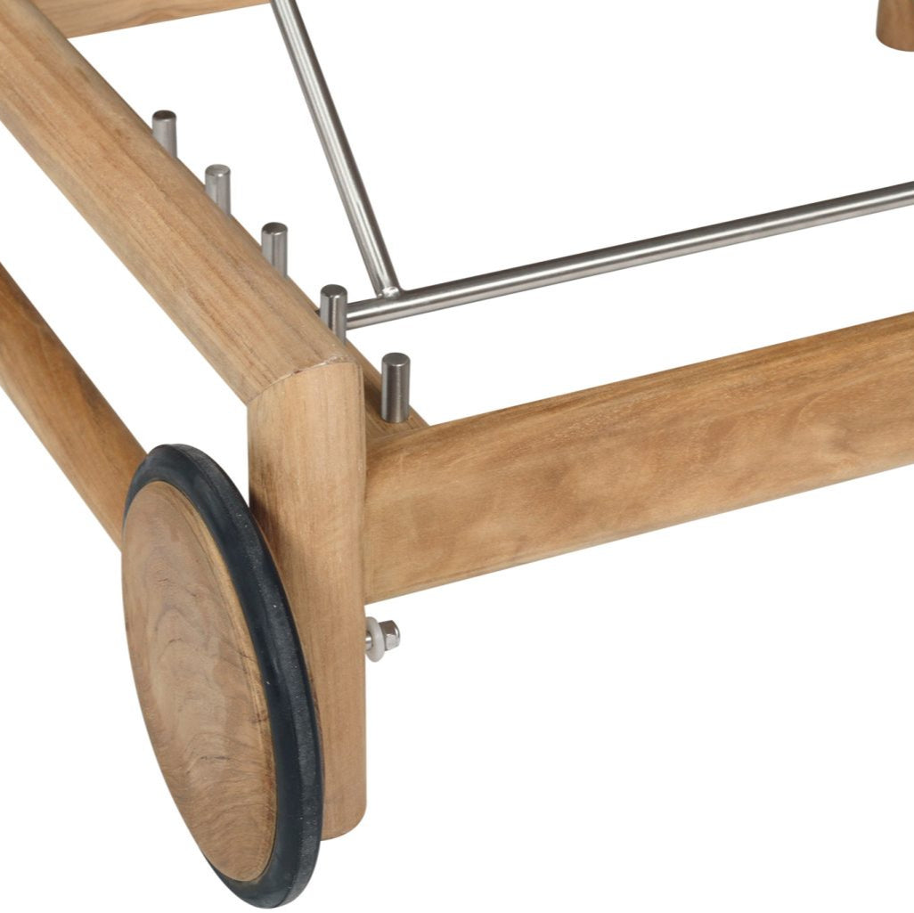 Elara Teak Sunlounger