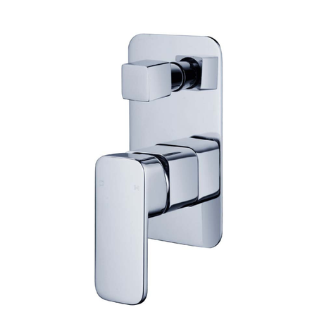 Elegant Wall Mixer With Diverter (Chrome)