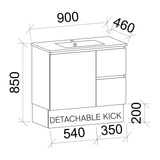 Elemental Vanity Drawing 900mm