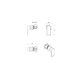 Eleniko Shower Mixer – TRIM KIT ONLY