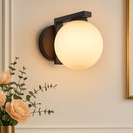 Elin Rated Wall Light Black IP44