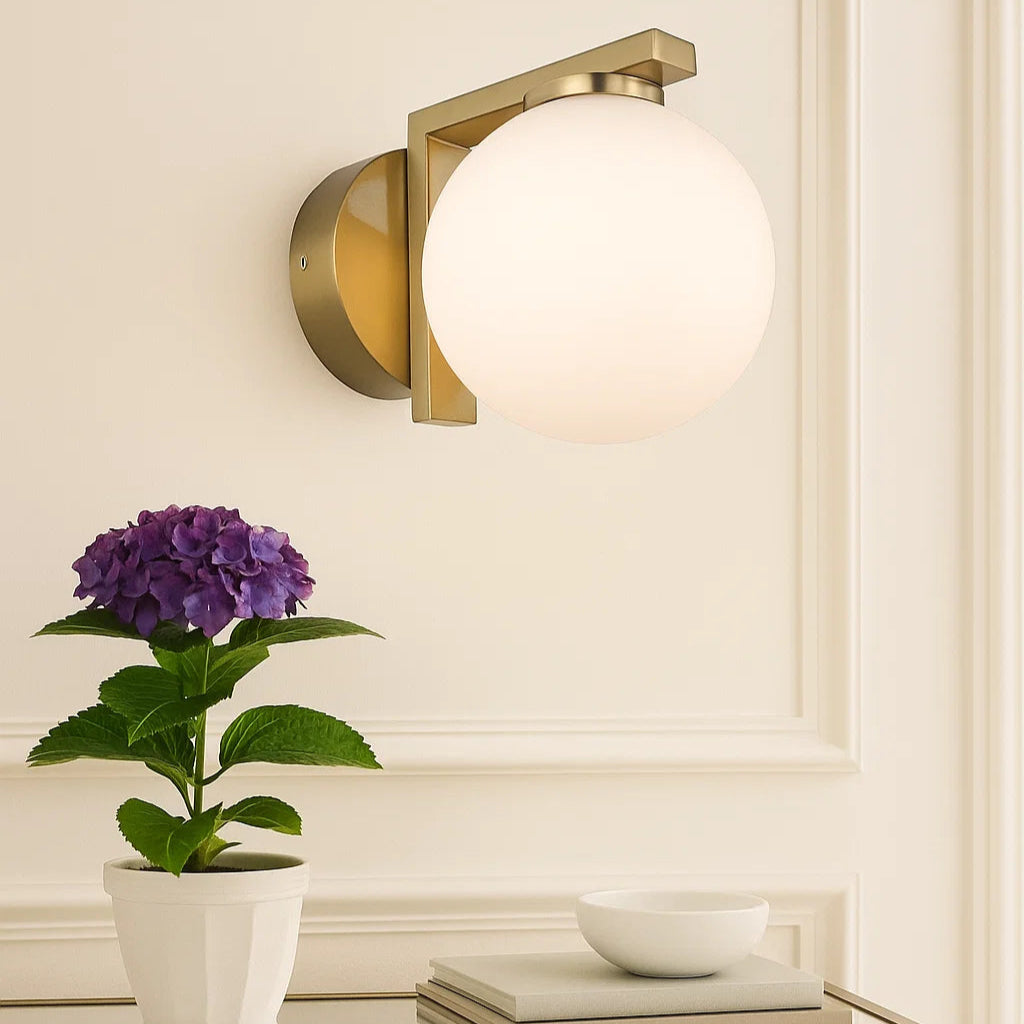 Elin Rated Wall Light Gold IP44