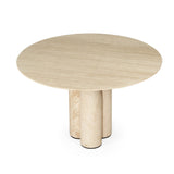 Elio Travertine Dining Table – 1.3m
