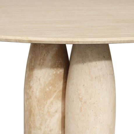 Elio Travertine Dining Table – 1.3m