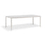 Ella Outdoor Aluminium Dining Table with Ceramic Glass Top 220 cm in Charcoal/Taupe/White