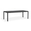 Ella Outdoor Aluminium Dining Table with Ceramic Glass Top 220 cm in Charcoal/Taupe/White