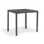 Ella Outdoor Aluminium Square Bar Table with Ceramic Glass Top 90 cm in Charcoal/Taupe/White