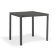 Ella Outdoor Aluminium Square Bar Table with Ceramic Glass Top 90 cm in Charcoal/Taupe/White