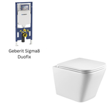 Enox66 Rimless Wall Hung Toilet Pan (Gloss White)