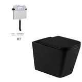Enox99 Rimless Wall Faced Floor Toilet Pan (Matte Black)