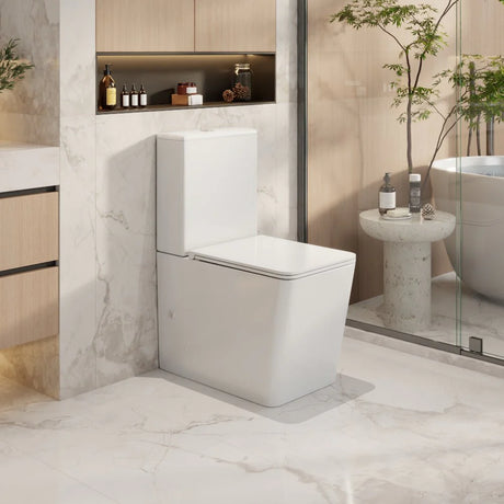 Enox Rimless Back To Wall Toilet Suite (Gloss White)