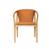 Enzo Solid Ash Wood Dining Chair - Tan