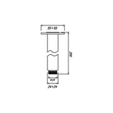 Eric Ceiling Shower Arm (Chrome)
