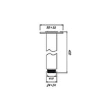 Eric Ceiling Shower Arm (Chrome)