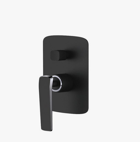 Esperia Wall Mixer With Diverter - Matte Black