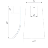 Esperia Square Waterfall Bath Spout