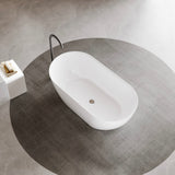 Ellips Slim Acrylic Free Standing None Overflow Bathtub LK-EL