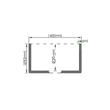 POS Chelsea Fireclay farmhouse single sink 600x451x253mm (Gloss White)