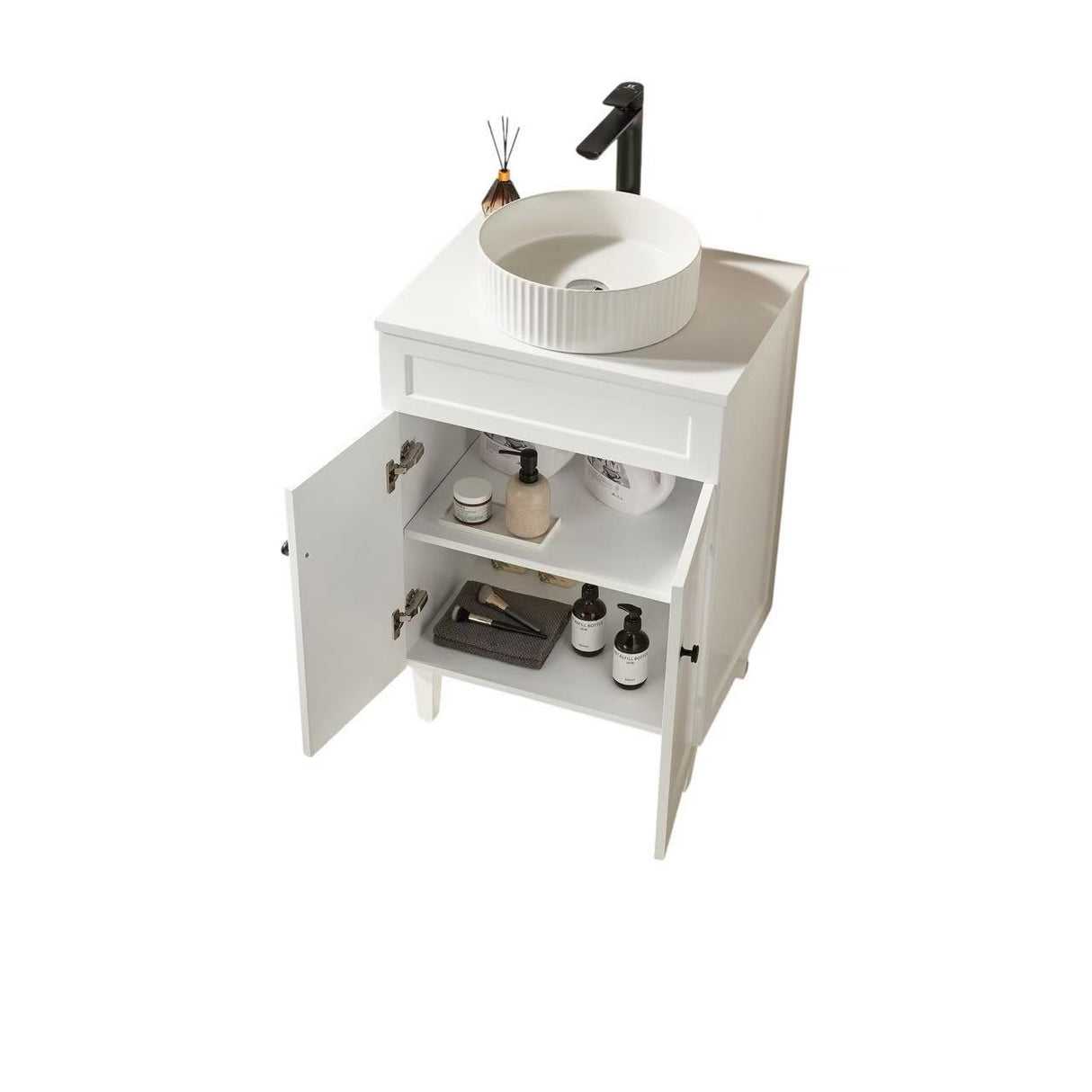 LUKKA Harold Federation Free Standing Cabinet Matte White 600mm