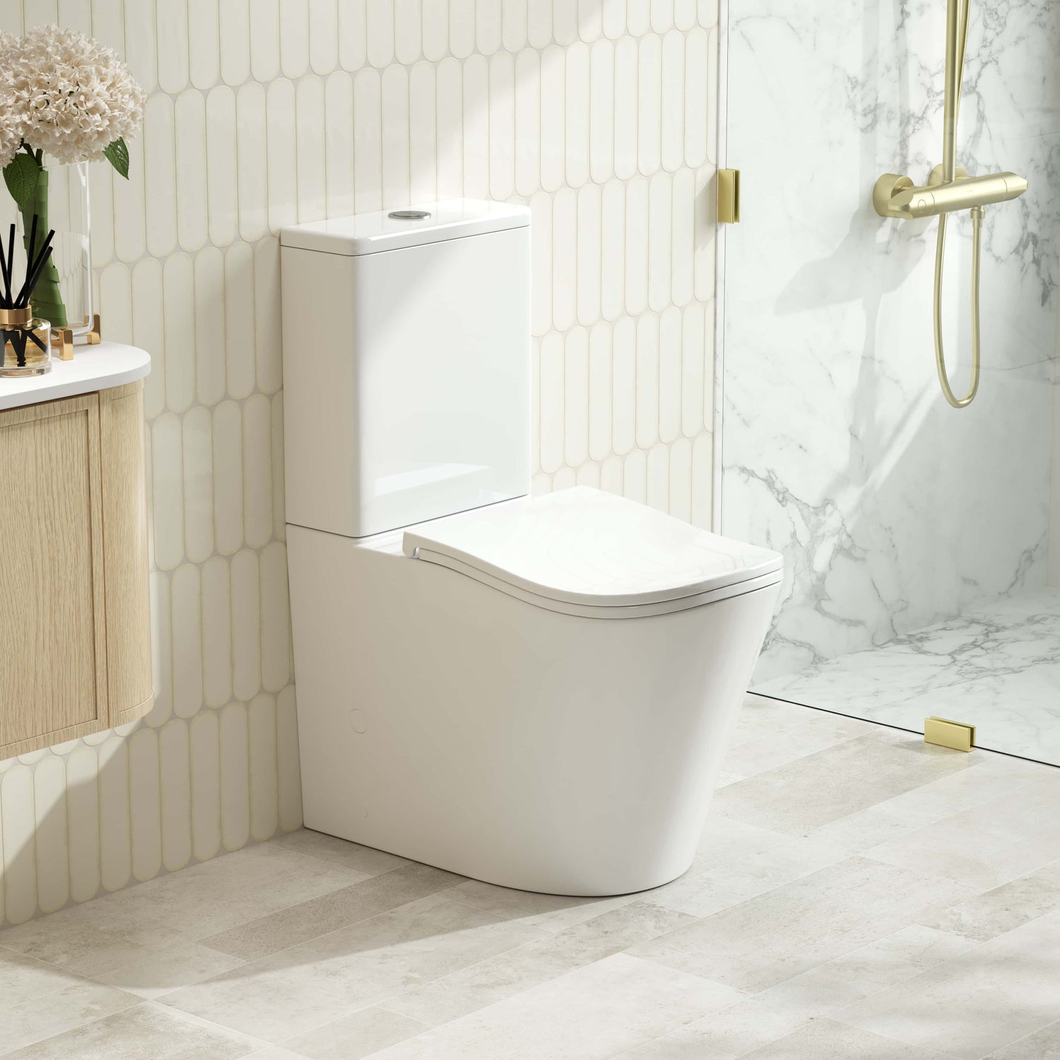 FIFA Back-to-Wall Toilet Suite (Gloss White)