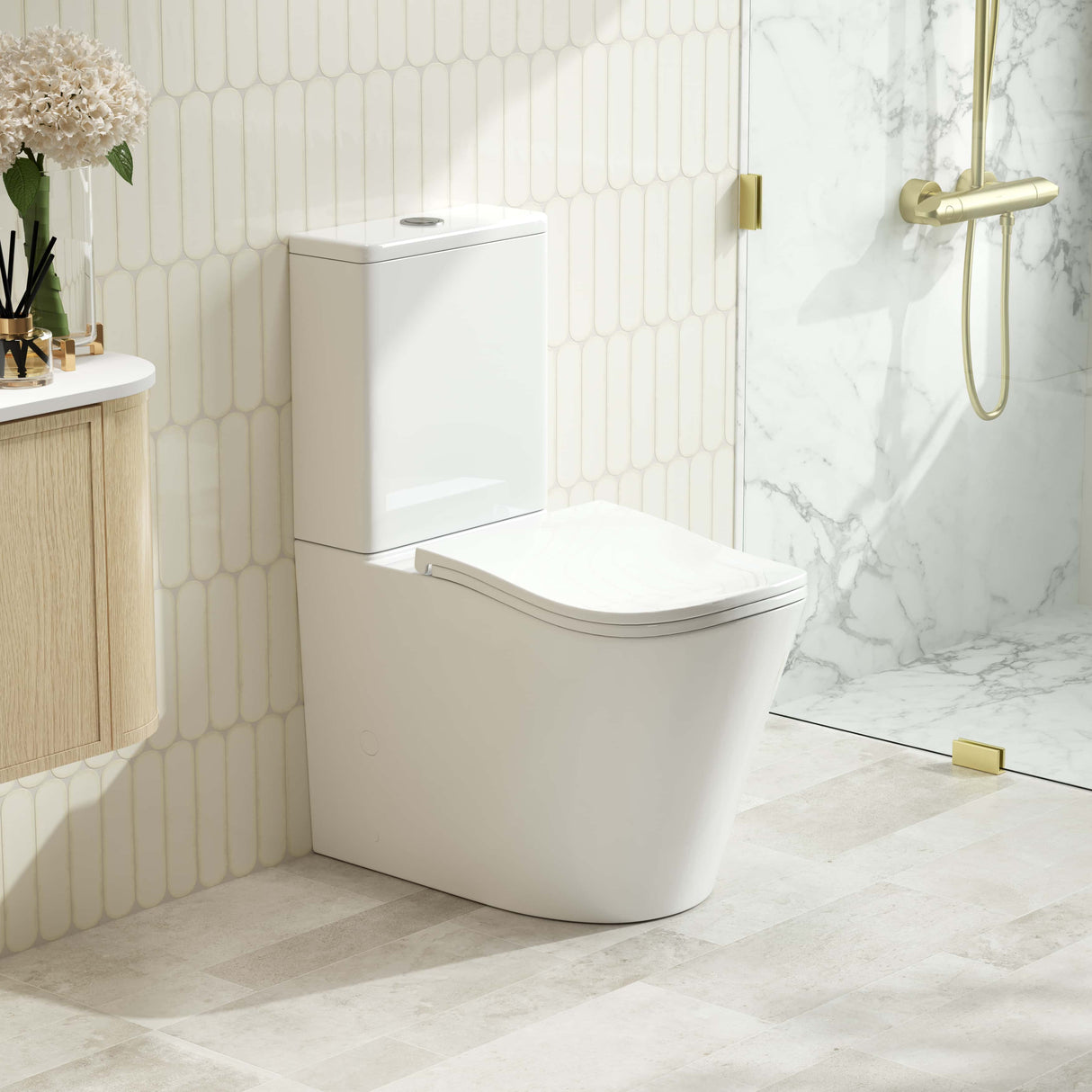 FIFA Back-to-Wall Toilet Suite (Gloss White)