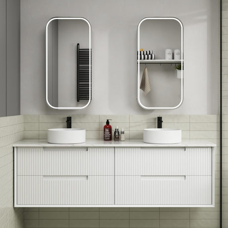 FLAUTO Wall Hung Vanity Matte White (All Sizes)