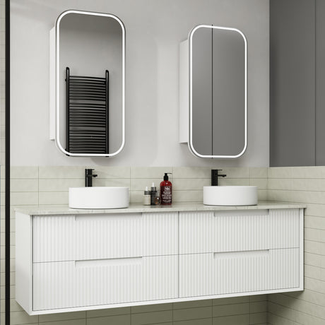 FLAUTO Wall Hung Vanity Matte White (All Sizes)