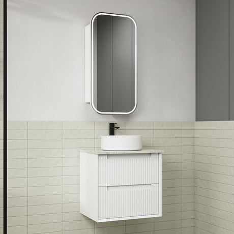 FLAUTO Wall Hung Vanity Matte White (All Sizes)