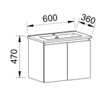 Timberline FLORIDA ENSUITE Single Bowl Wall Hung Vanity (All Sizes)