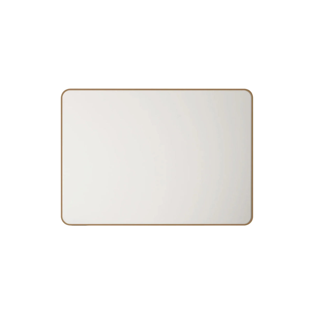 Aluminum Framed Rectangular Mirror 900x750mm - Brushed Gold
