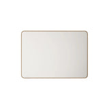 Aluminum Framed Rectangular Mirror 900x750mm - Brushed Gold