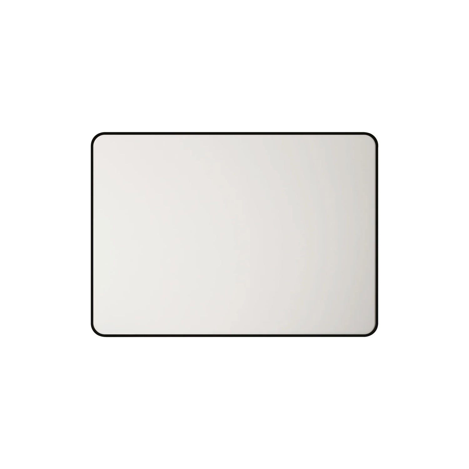 Aluminum Framed Rectangular Mirror 900x750mm - Matte Black