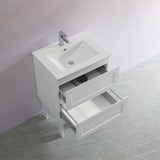 Fremantle PVC Wall Hung Cabinet Vanity 600mm (Matte White)