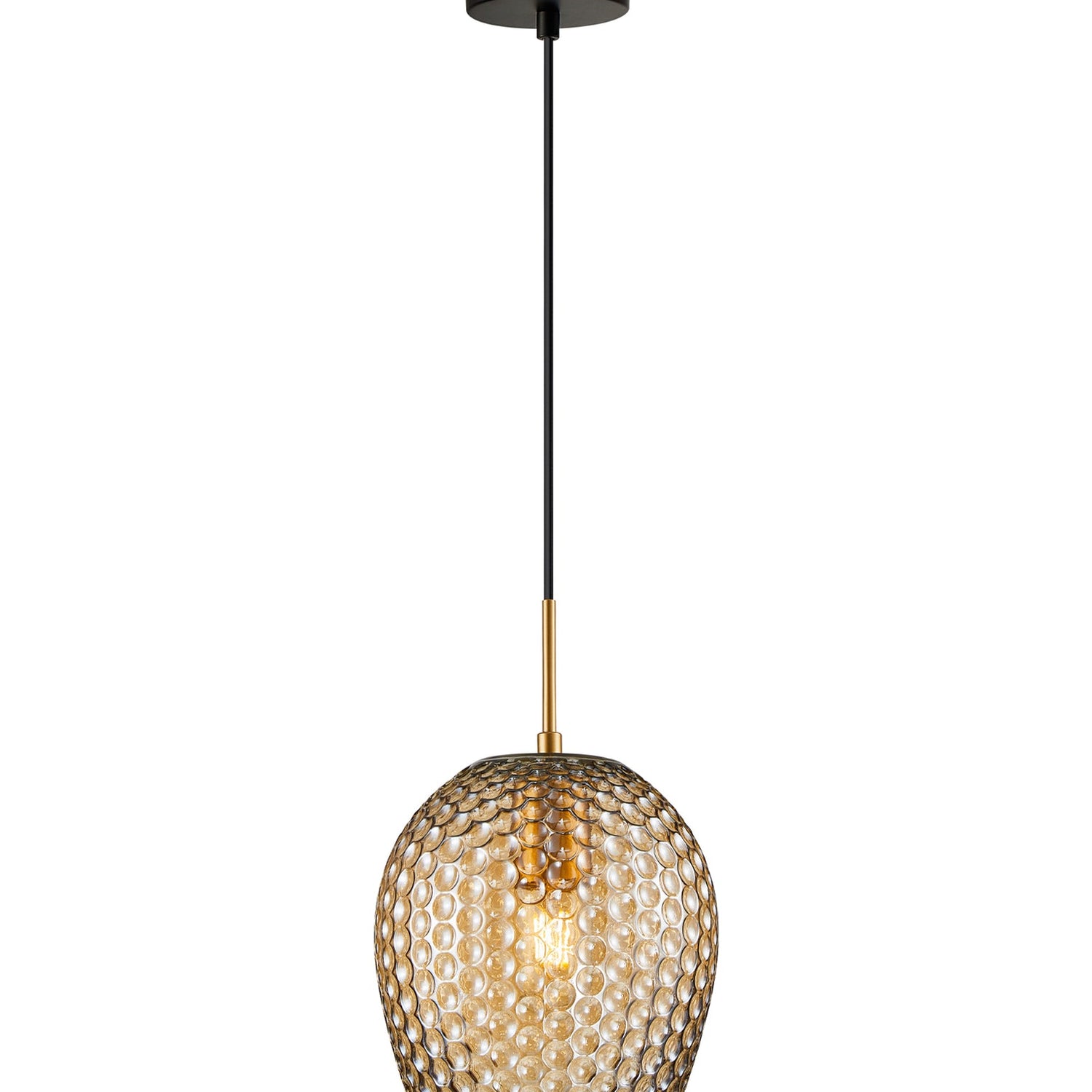 FOSSETTA: Interior Wine Glass Shape Dimpled Pendant Lights