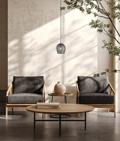 FOSSETTA: Interior Wine Glass Shape Dimpled Pendant Lights
