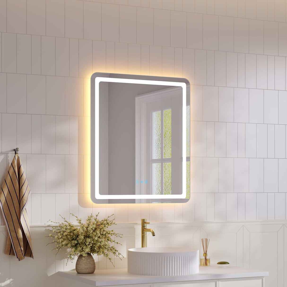 FREYA LED Rectangular Frameless Mirror (600×750mm)