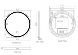 FREYA LED Round Frameless Mirror (600/ 750/ 900mm)