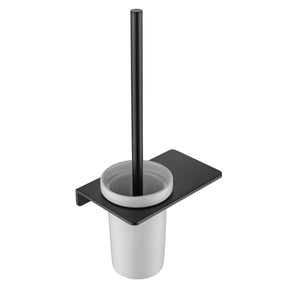 FLAT Series Toilet Brush Holder (Matte Black)