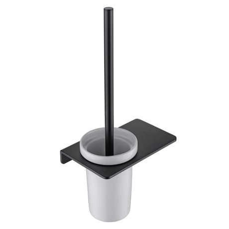 FLAT Series Toilet Brush Holder (Matte Black)