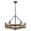 FUNALE: Interior Candelabra Natural Wood / Oak Wood Pendant Lights (6/ 8/ 12-Light)