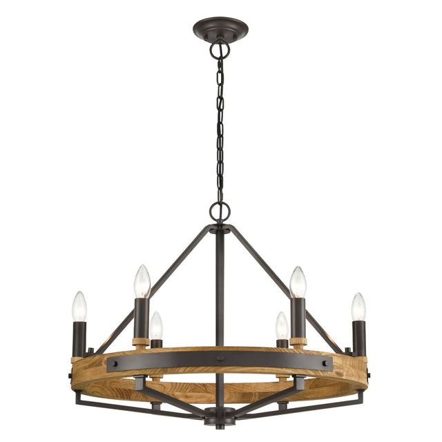 FUNALE: Interior Candelabra Natural Wood / Oak Wood Pendant Lights (6/ 8/ 12-Light)