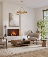 FUNALE: Interior Candelabra Natural Wood / Oak Wood Pendant Lights (6/ 8/ 12-Light)