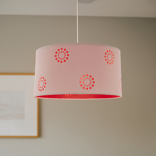 Fabian 1Lt Diy Pendant Silver/Red