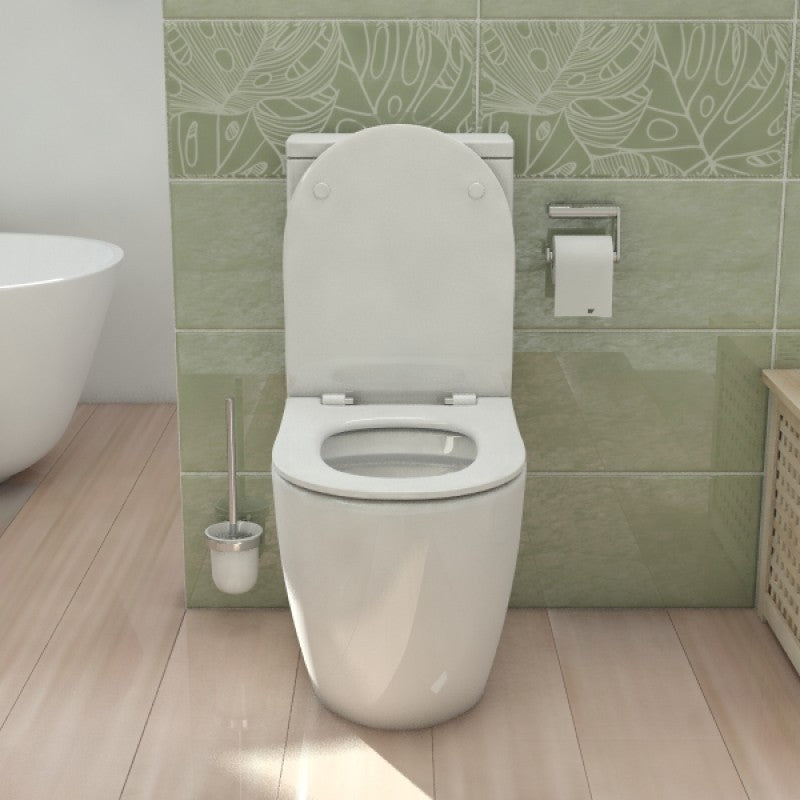 Alexander-R Rimless Nano-Glaze Toilet Suite (Gloss White)