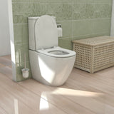 Alexander-R Rimless Nano-Glaze Toilet Suite (Gloss White)