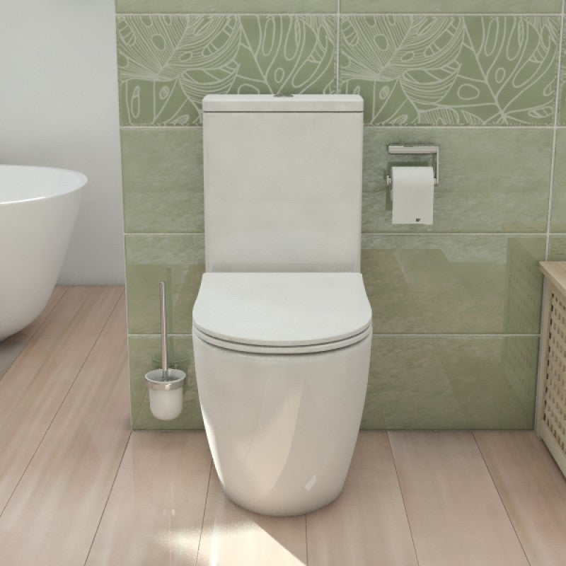 Alexander-R Rimless Nano-Glaze Toilet Suite (Gloss White)