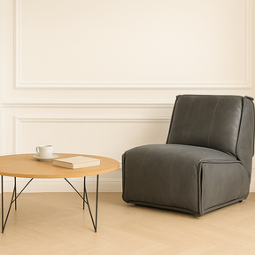 Felix Recliner Motion Timber Sofa – Charcoal