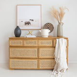 Fern Chest Of Teak Drawers - Eight Drawers - 1.5m