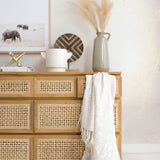 Fern Chest Of Teak Drawers - Eight Drawers - 1.5m